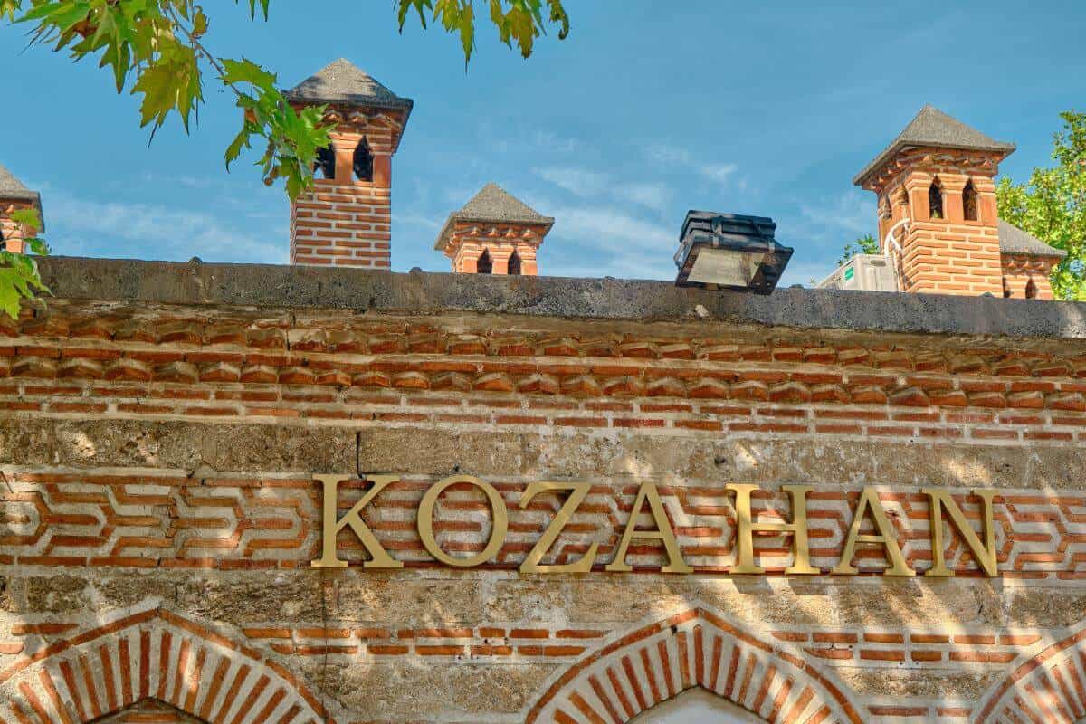 Entrance Sign of Koza Han, Bursa